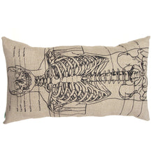 Load image into Gallery viewer, Skeleton Basketweave Heavy Linen Throw Pillows