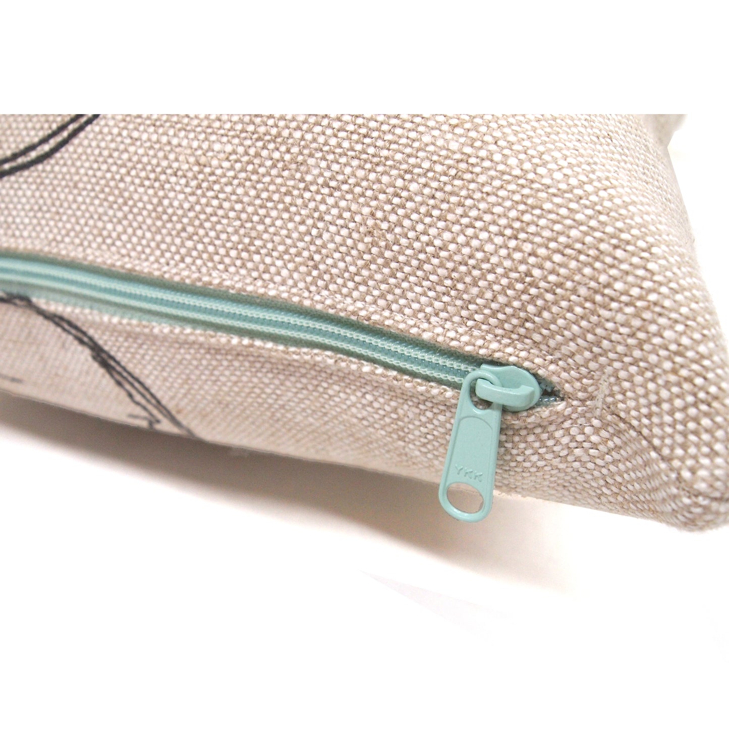 Skeleton Basketweave Heavy Linen Throw Pillows