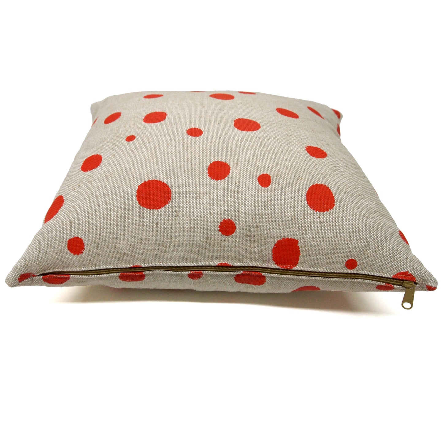Polka Dot Basketweave Heavy Linen Throws Pillows