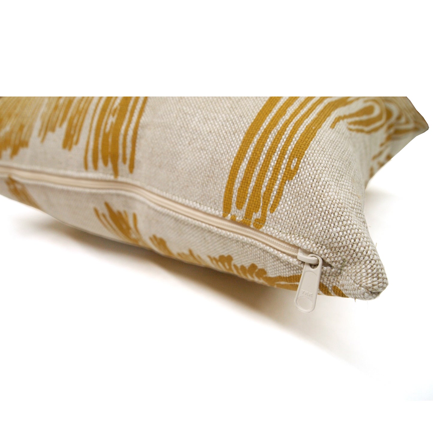 Woodgrain Printed Basketweave Heavy Linen Throw Pillows