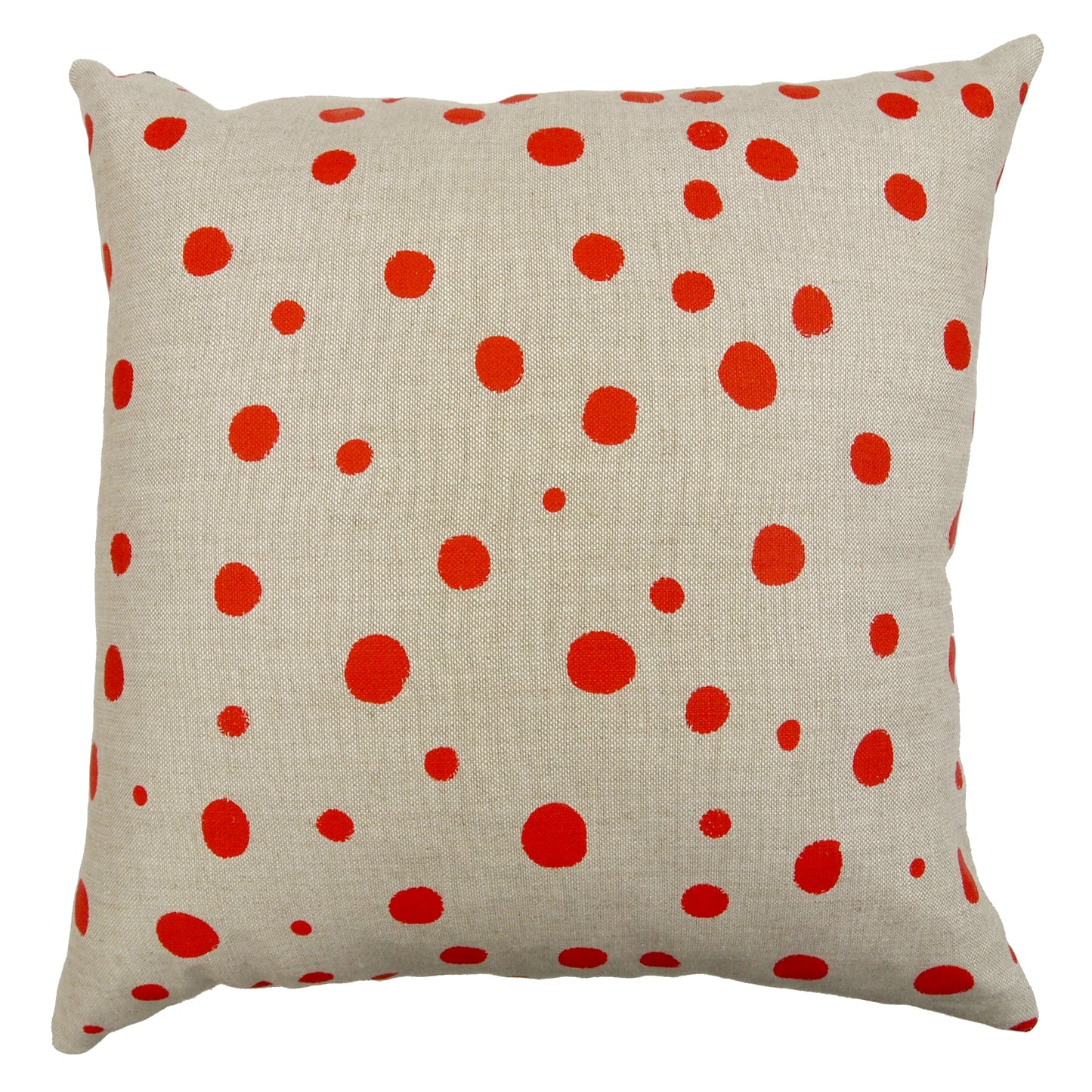 Polka Dot Basketweave Heavy Linen Throws Pillows