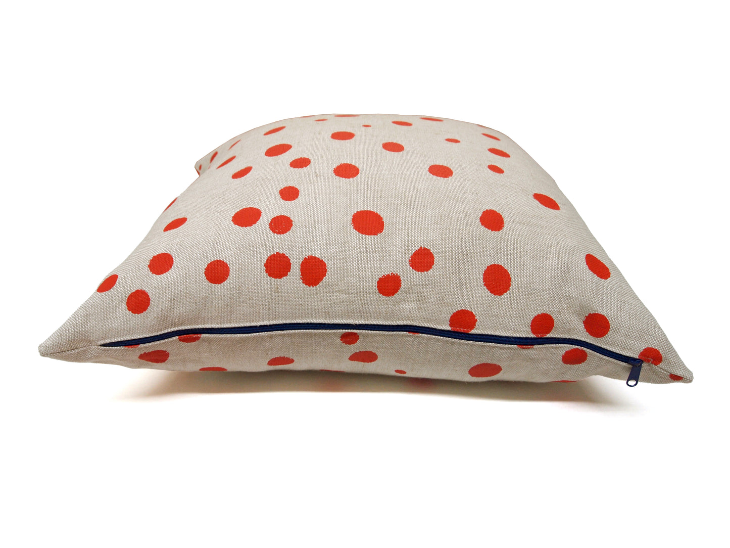 Polka Dot Basketweave Heavy Linen Throws Pillows
