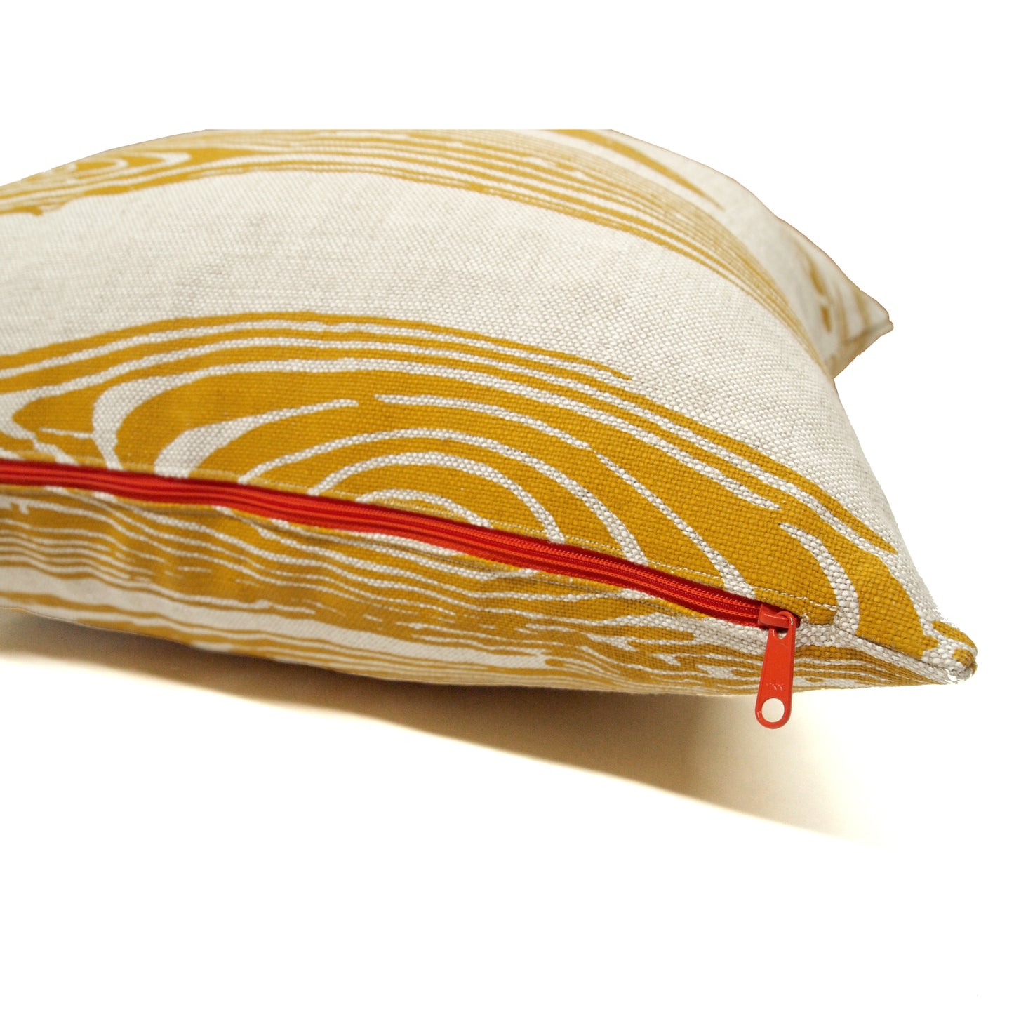 Woodgrain Printed Basketweave Heavy Linen Throw Pillows