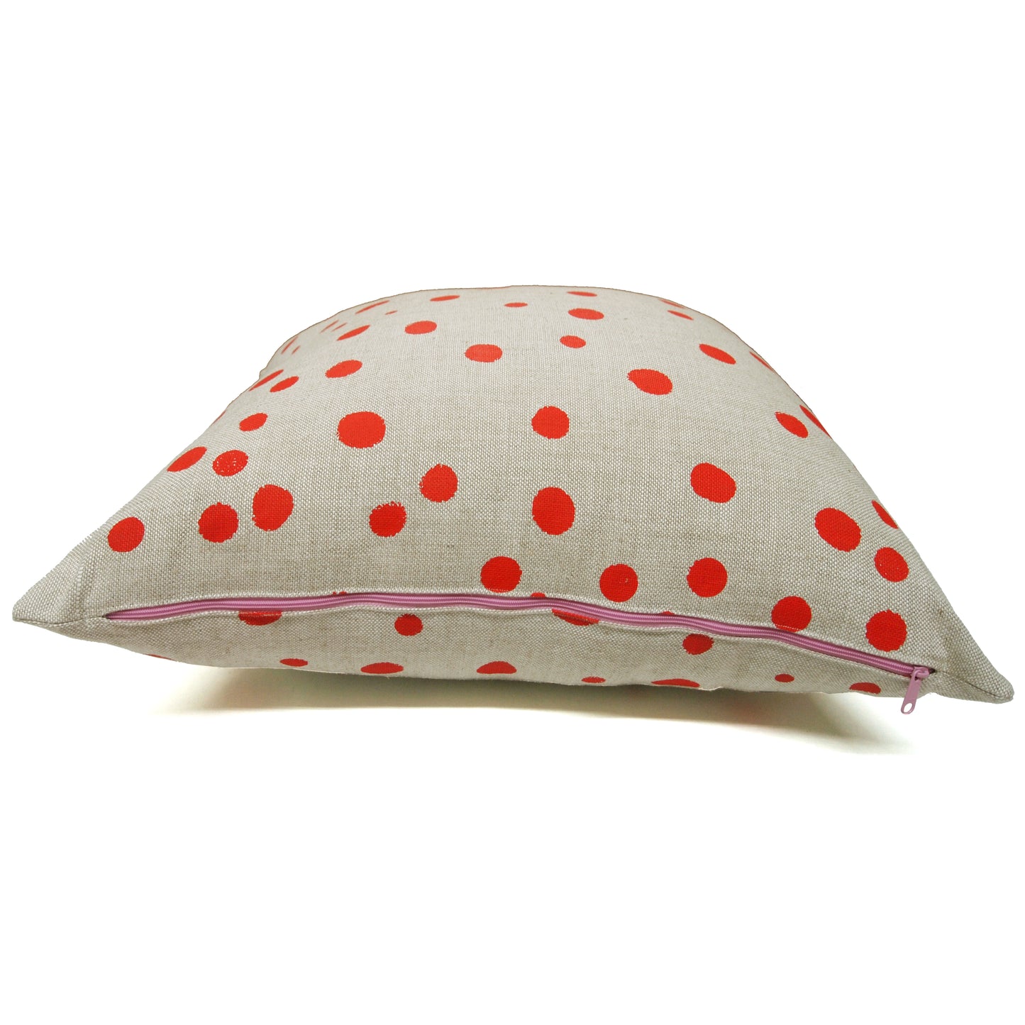 Polka Dot Basketweave Heavy Linen Throws Pillows