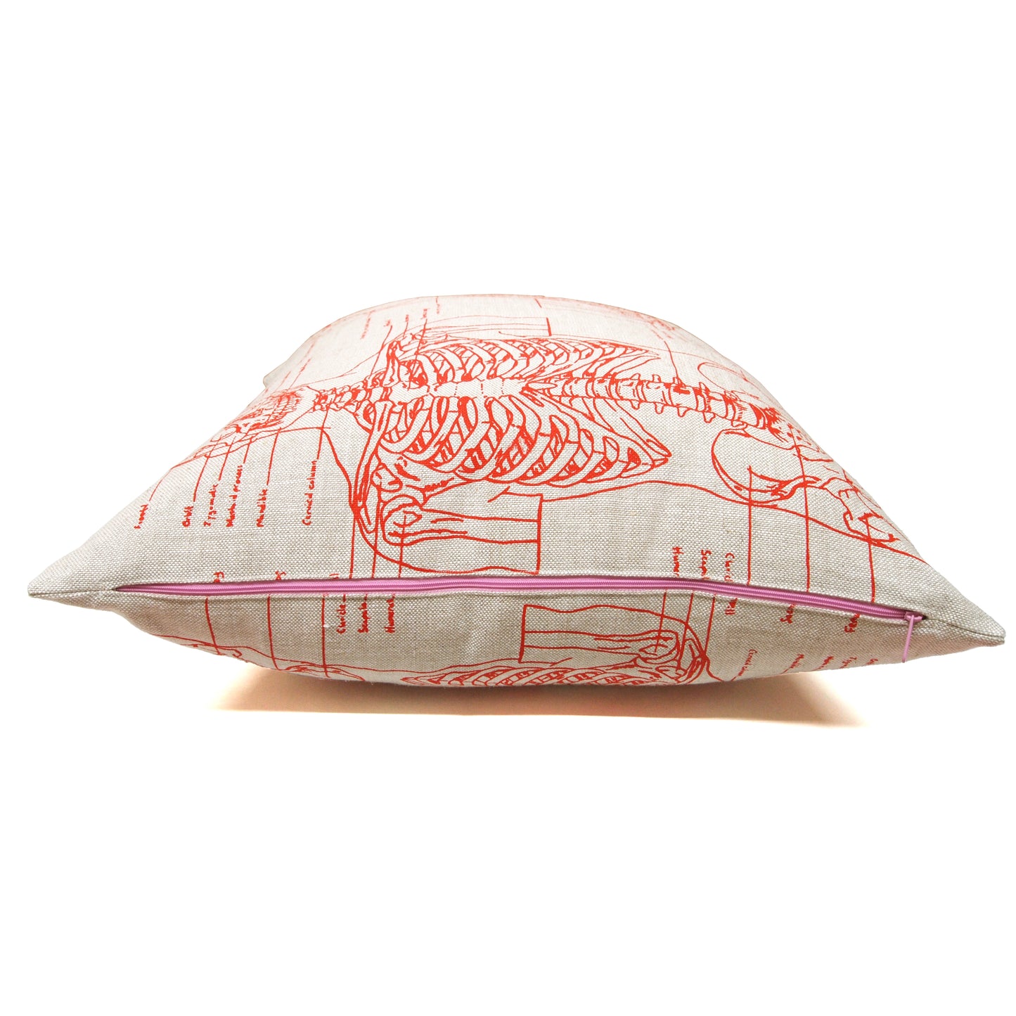 Skeleton Basketweave Heavy Linen Throw Pillows