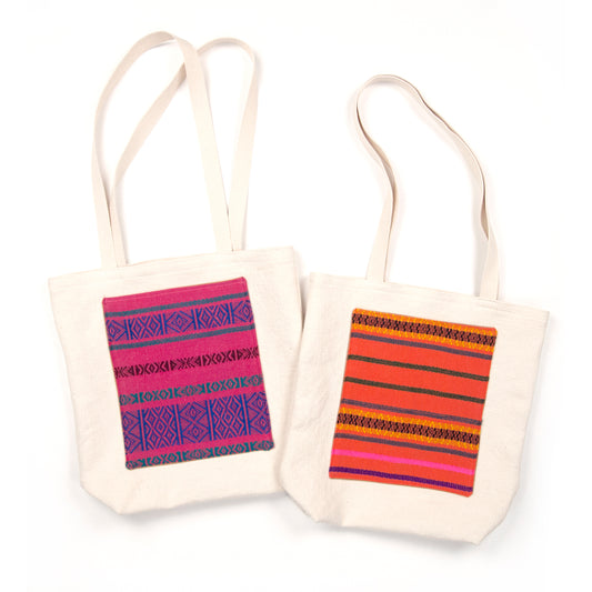 Basketweave Tote with Guatemalan and BTJ Pockets