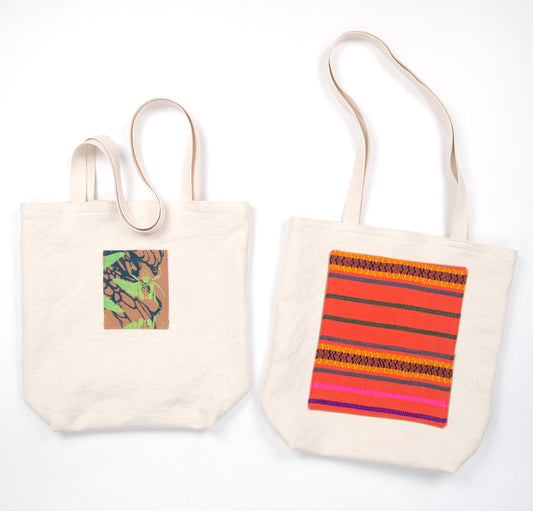 Basketweave Tote with Guatemalan and BTJ Pockets