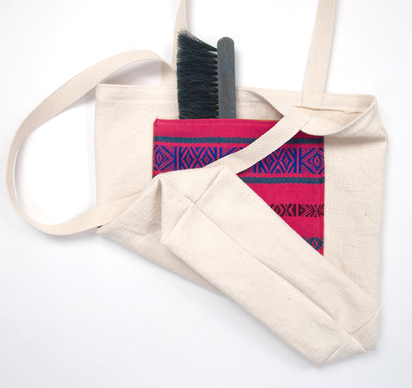 Basketweave Tote with Guatemalan and BTJ Pockets