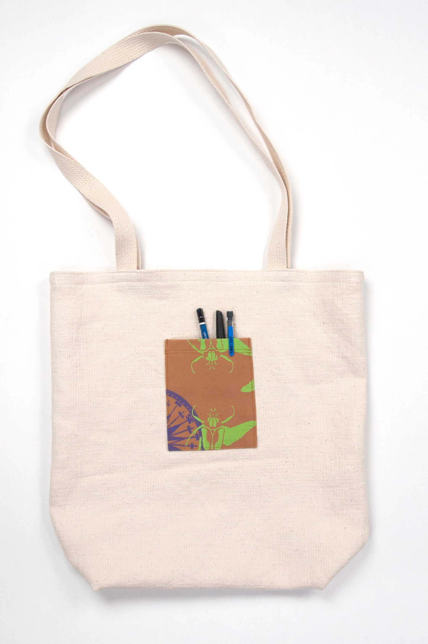 Basketweave Tote with Guatemalan and BTJ Pockets