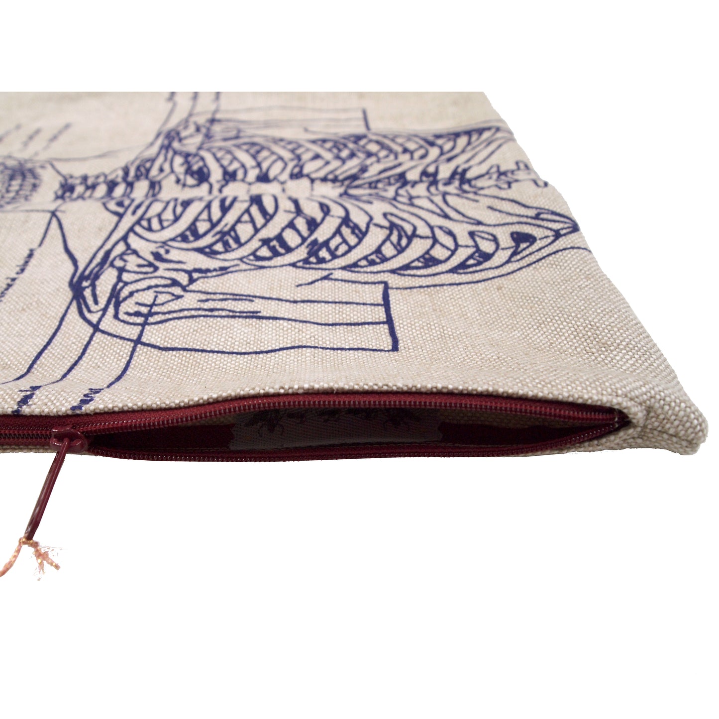 Skeleton Basketweave Heavy Linen Throw Pillows