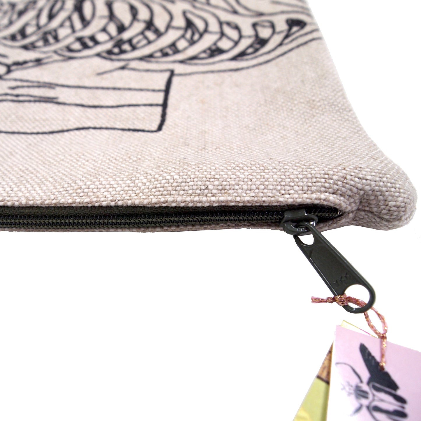 Skeleton Basketweave Heavy Linen Throw Pillows