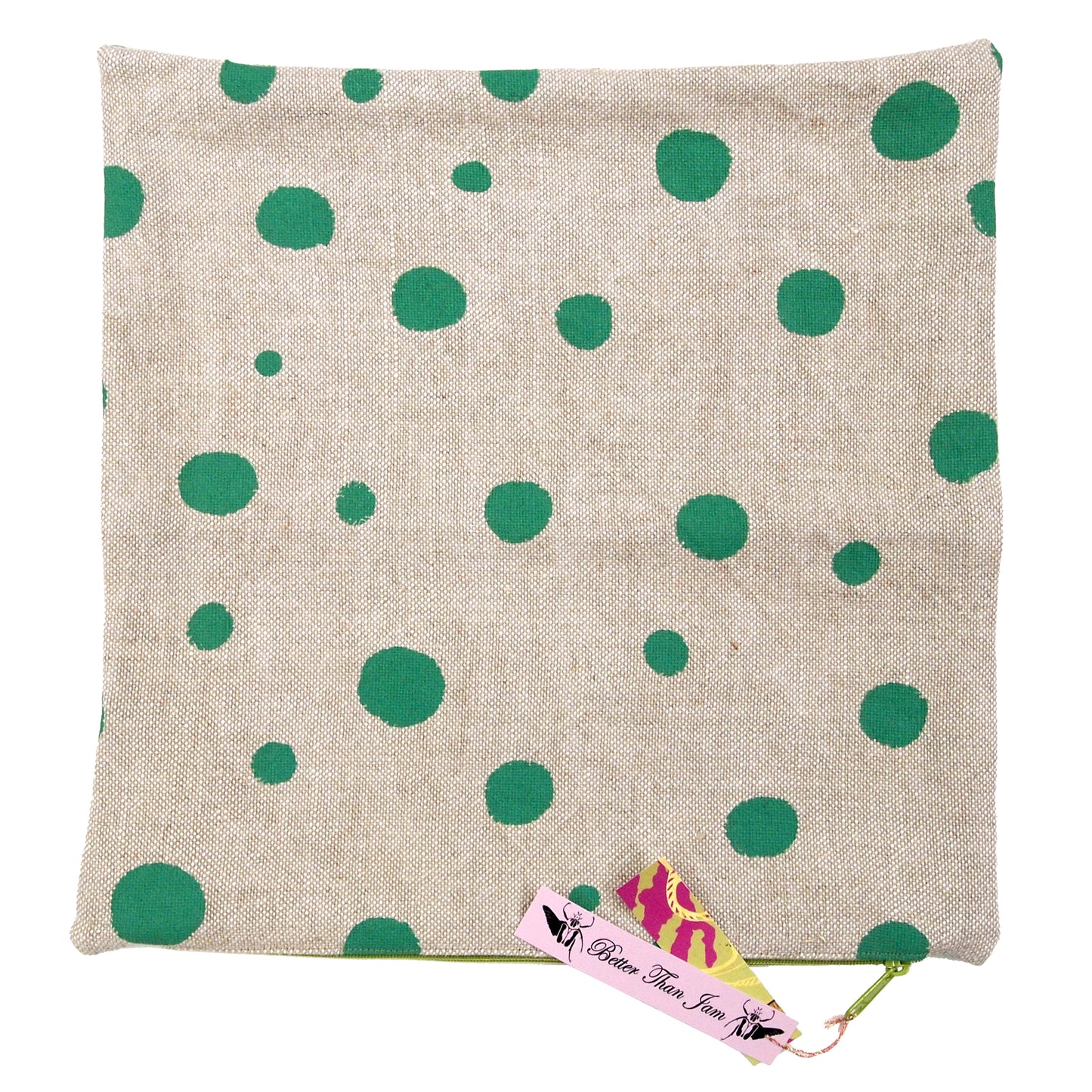 Polka Dot Basketweave Heavy Linen Throws Pillows