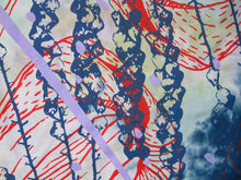 Load image into Gallery viewer, Blues Silky Bamboo Kimono Style Wrap with Coconuts