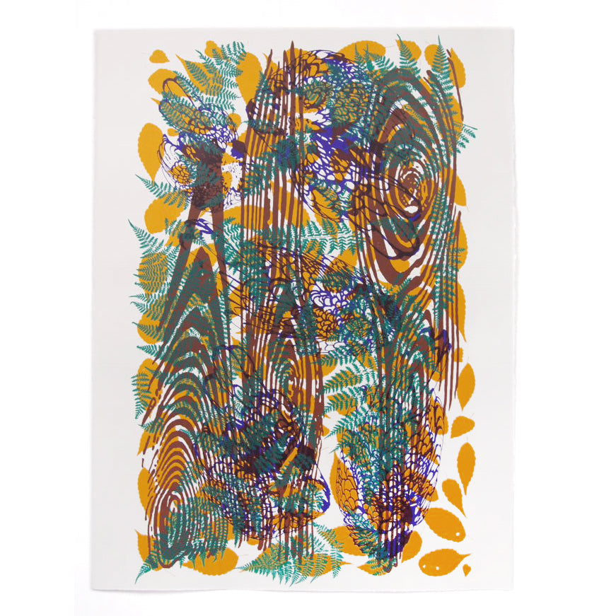 Large Screenprint on Paper "Chicken of the Woods"