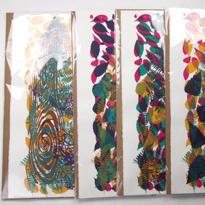 Fallen Leaves Screenprint  (ochre on top) on Paper 20" x 30"
