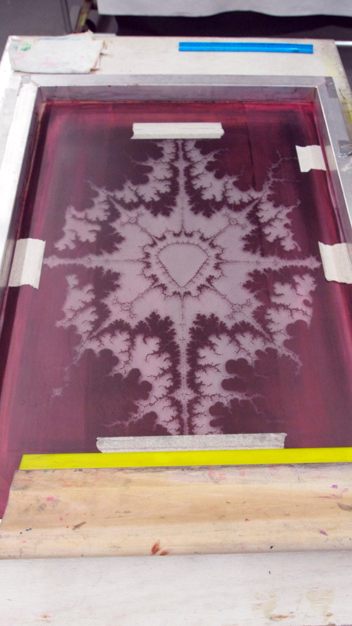 Silver Skeleton with Ochre Screenprint on Paper 18" x 24"