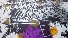 Load image into Gallery viewer, Silver Skeleton with Ochre Screenprint on Paper 18&quot; x 24&quot;