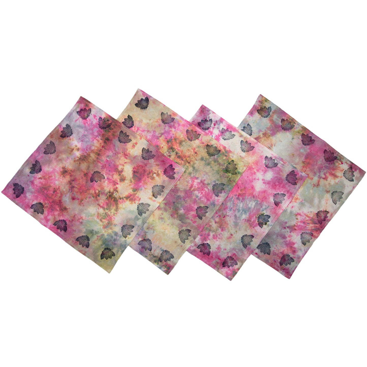 Extra Colorful Snow Dyed Cotton Kitchen Towel 28" x 28"