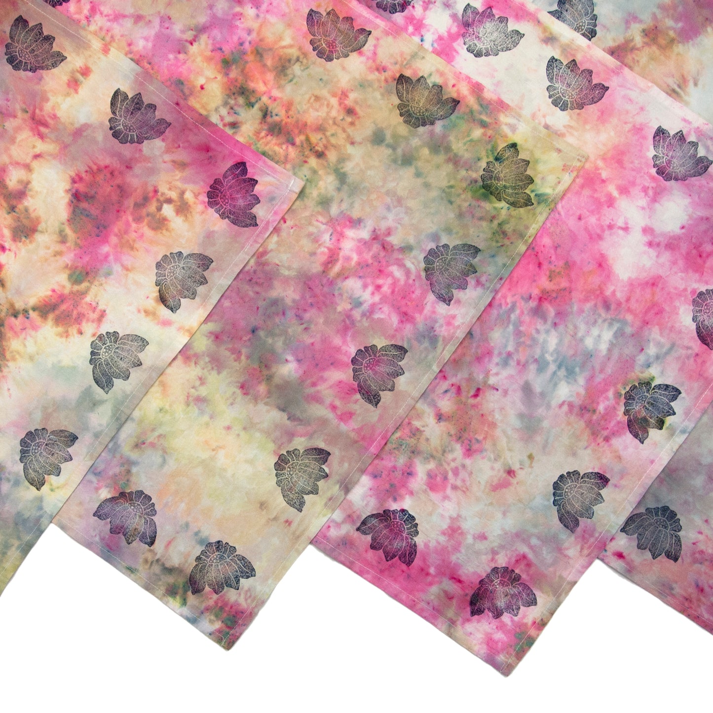 Extra Colorful Snow Dyed Cotton Kitchen Towel 28" x 28"