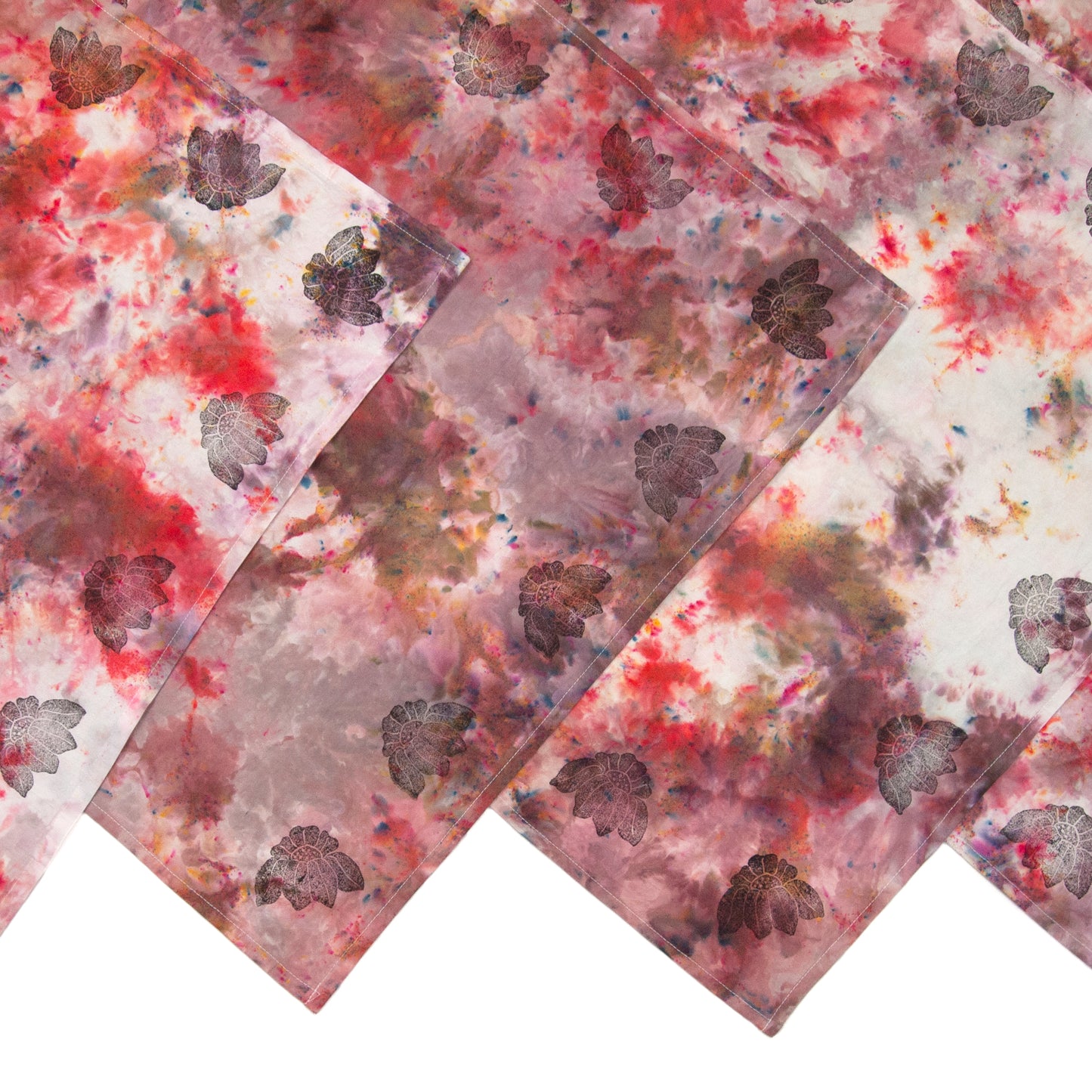 Extra Colorful Snow Dyed Cotton Kitchen Towel 28" x 28"