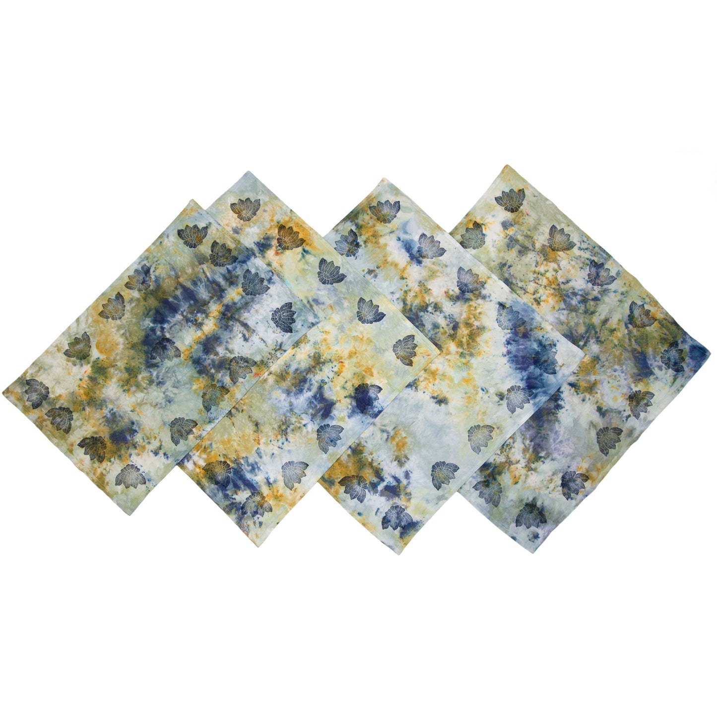 Extra Colorful Snow Dyed Cotton Kitchen Towel 28" x 28"