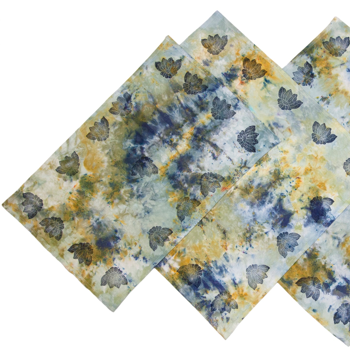 Extra Colorful Snow Dyed Cotton Kitchen Towel 28" x 28"