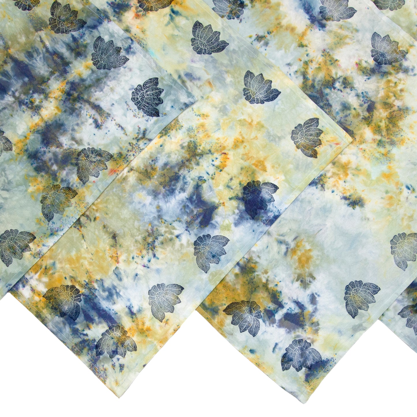 Extra Colorful Snow Dyed Cotton Kitchen Towel 28" x 28"