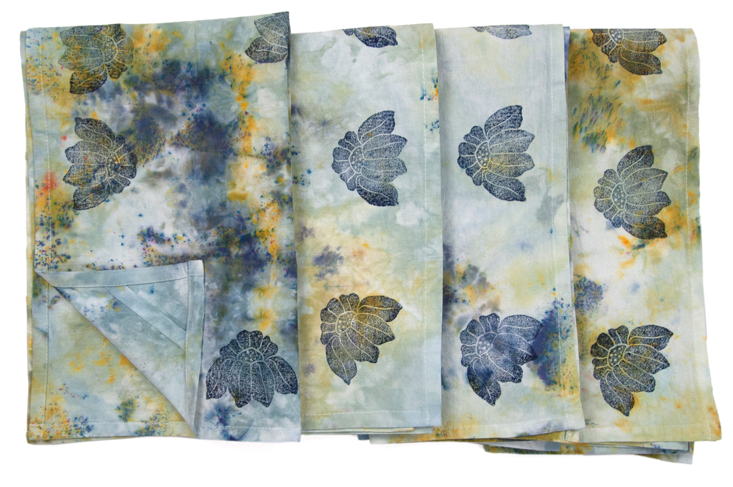 Extra Colorful Snow Dyed Cotton Kitchen Towel 28" x 28"