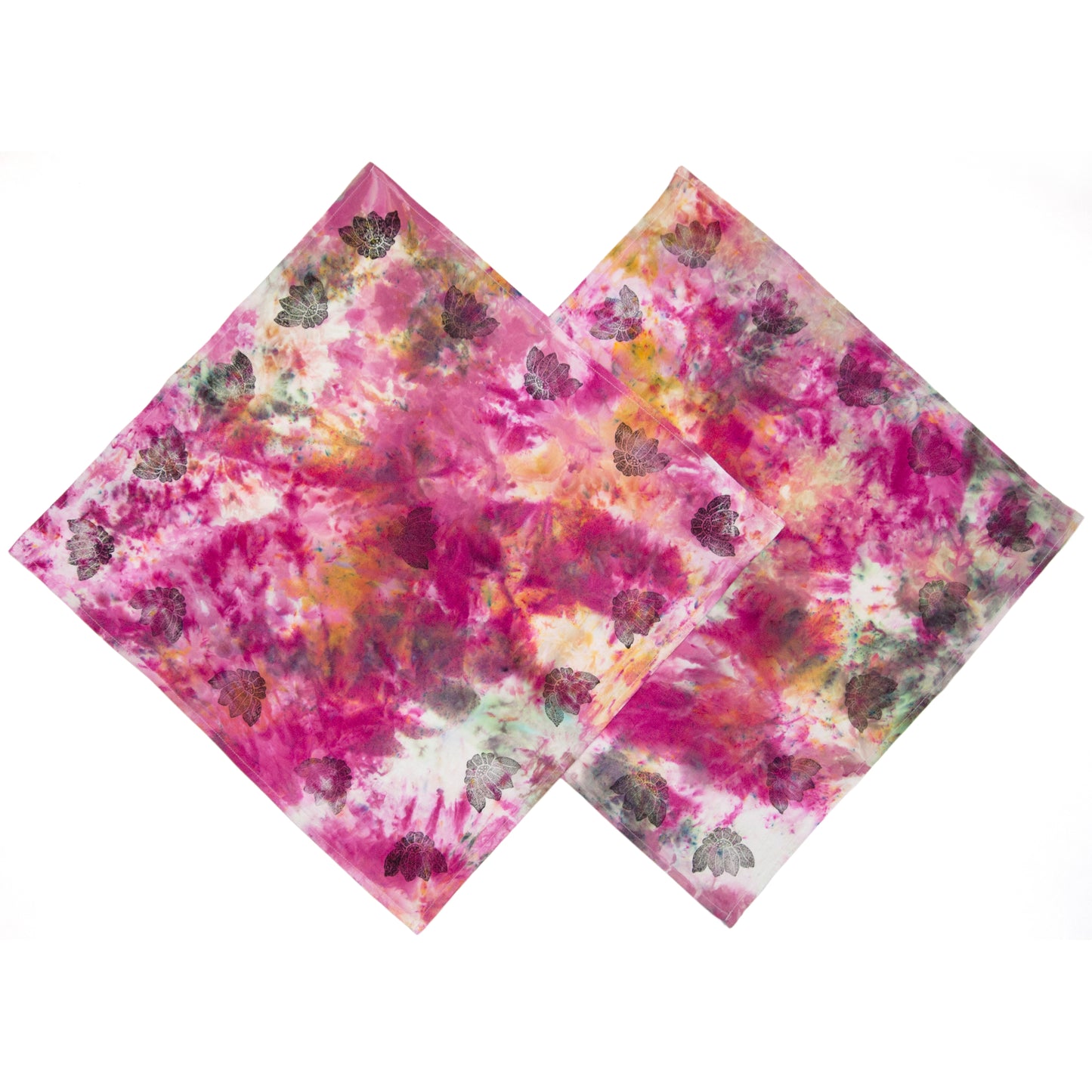 Extra Colorful Snow Dyed Cotton Kitchen Towel 28" x 28"