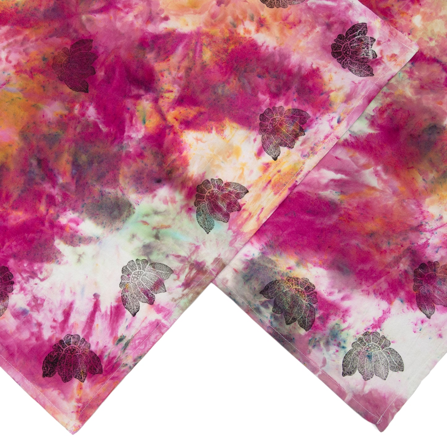 Extra Colorful Snow Dyed Cotton Kitchen Towel 28" x 28"