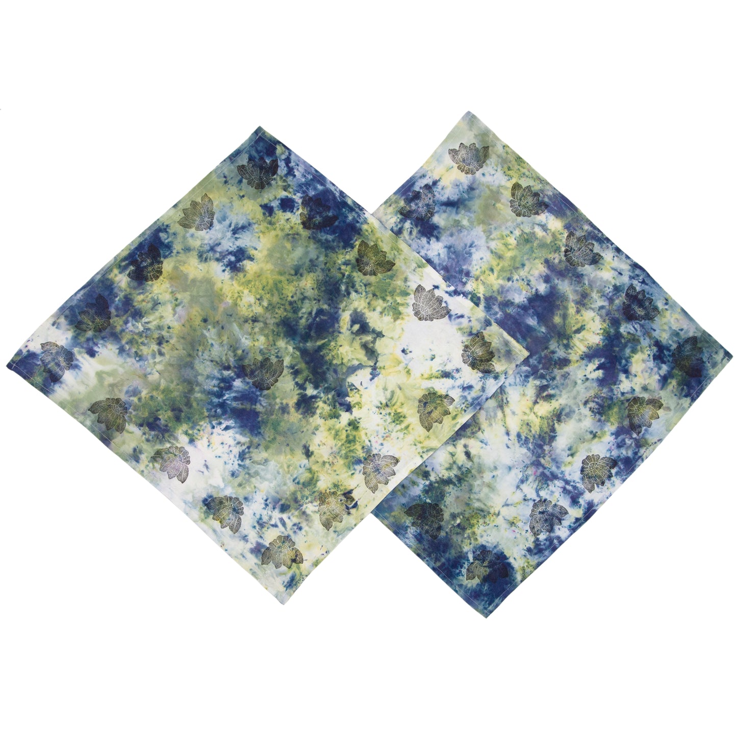 Extra Colorful Snow Dyed Cotton Kitchen Towel 28" x 28"