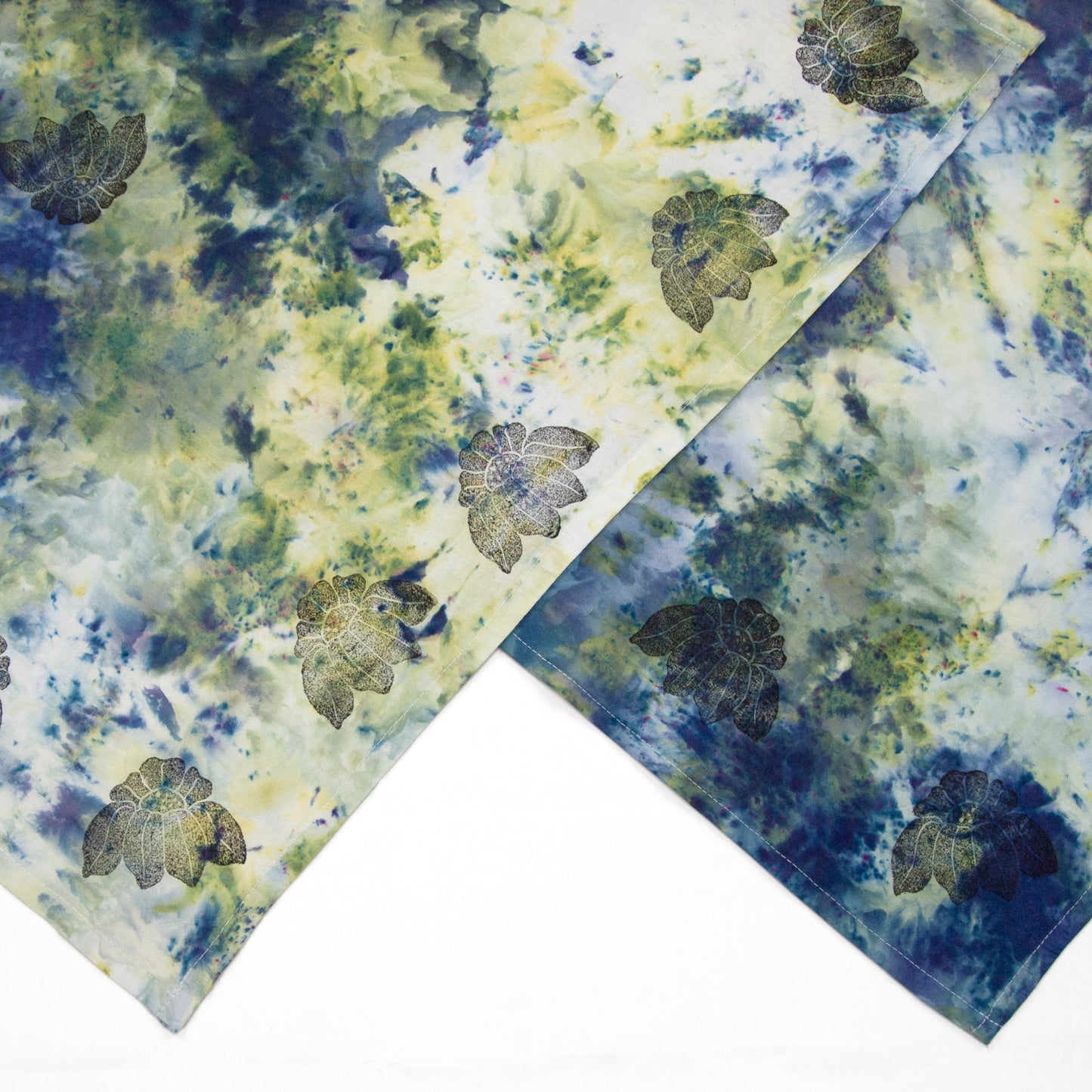 Extra Colorful Snow Dyed Cotton Kitchen Towel 28" x 28"