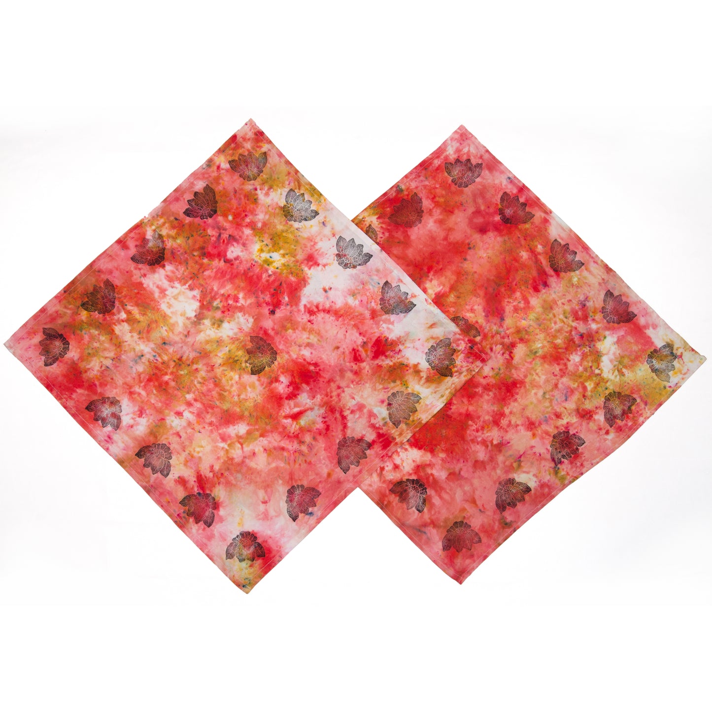 Extra Colorful Snow Dyed Cotton Kitchen Towel 28" x 28"