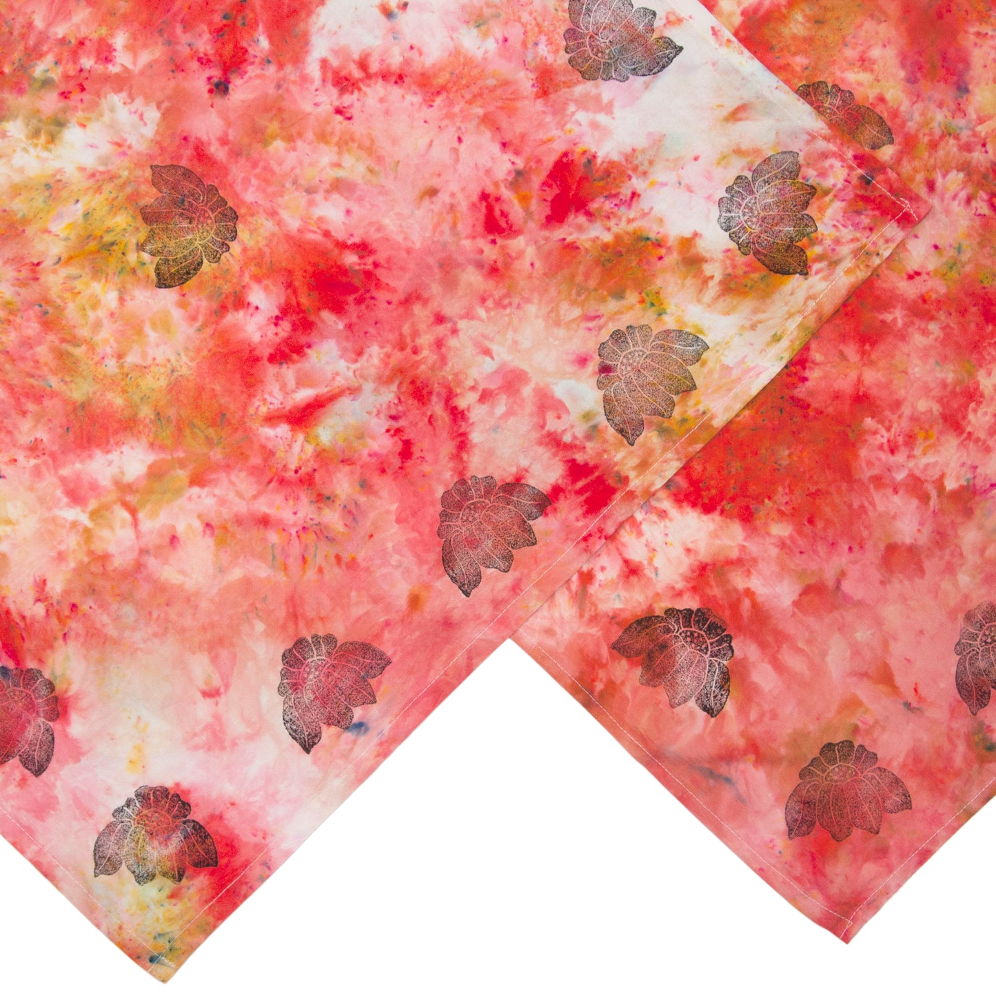 Extra Colorful Snow Dyed Cotton Kitchen Towel 28" x 28"