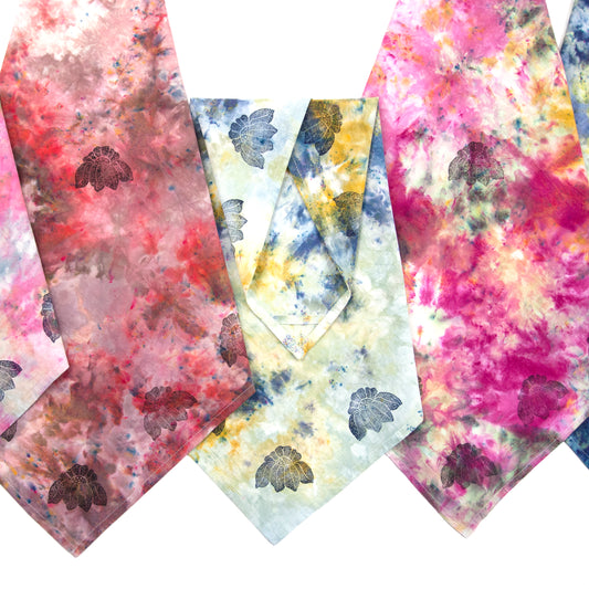 Extra Colorful Snow Dyed Cotton Kitchen Towel 28" x 28"