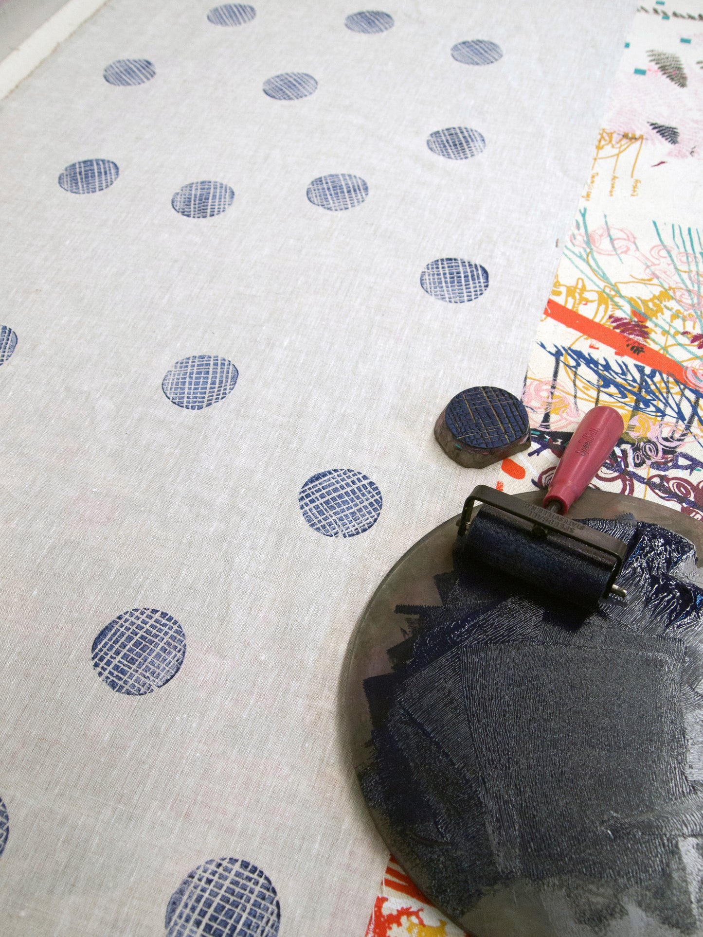 Extended Blockprinting on Textiles Workshop