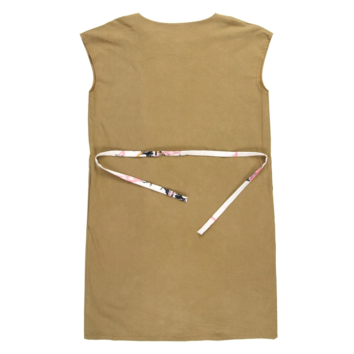 Panel Dress, Deep Mustard with Mandelbrot Panel