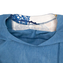 Load image into Gallery viewer, Panel Dress with Indigo Blue and Cream