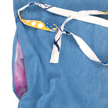 Load image into Gallery viewer, Panel Dress with Indigo Blue and Cream