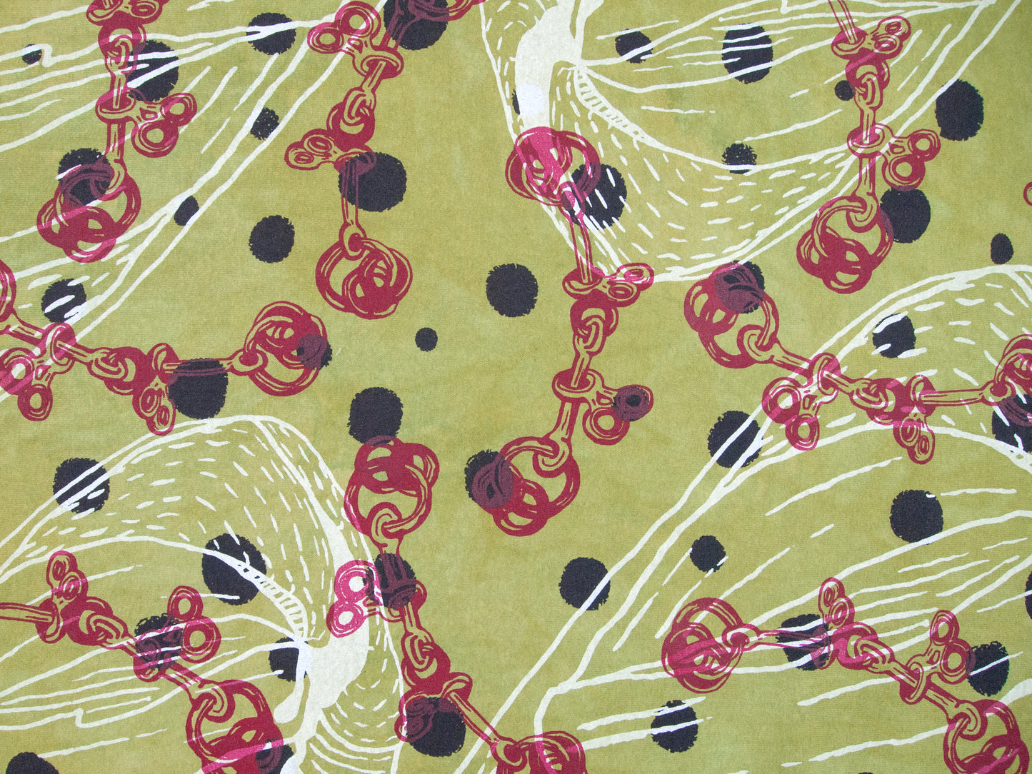 Avocado Green Jersey Knit Kimono Style Wrap with Bits