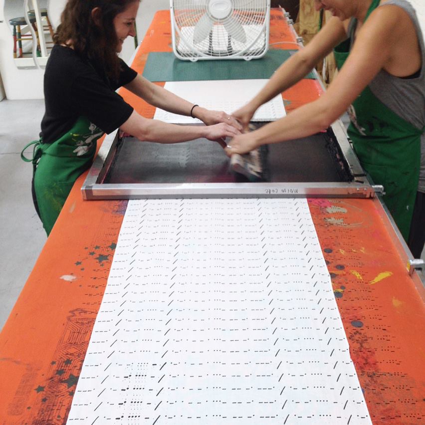 Textile Screenprinting Private Workshop: Repeat Pattern Printing