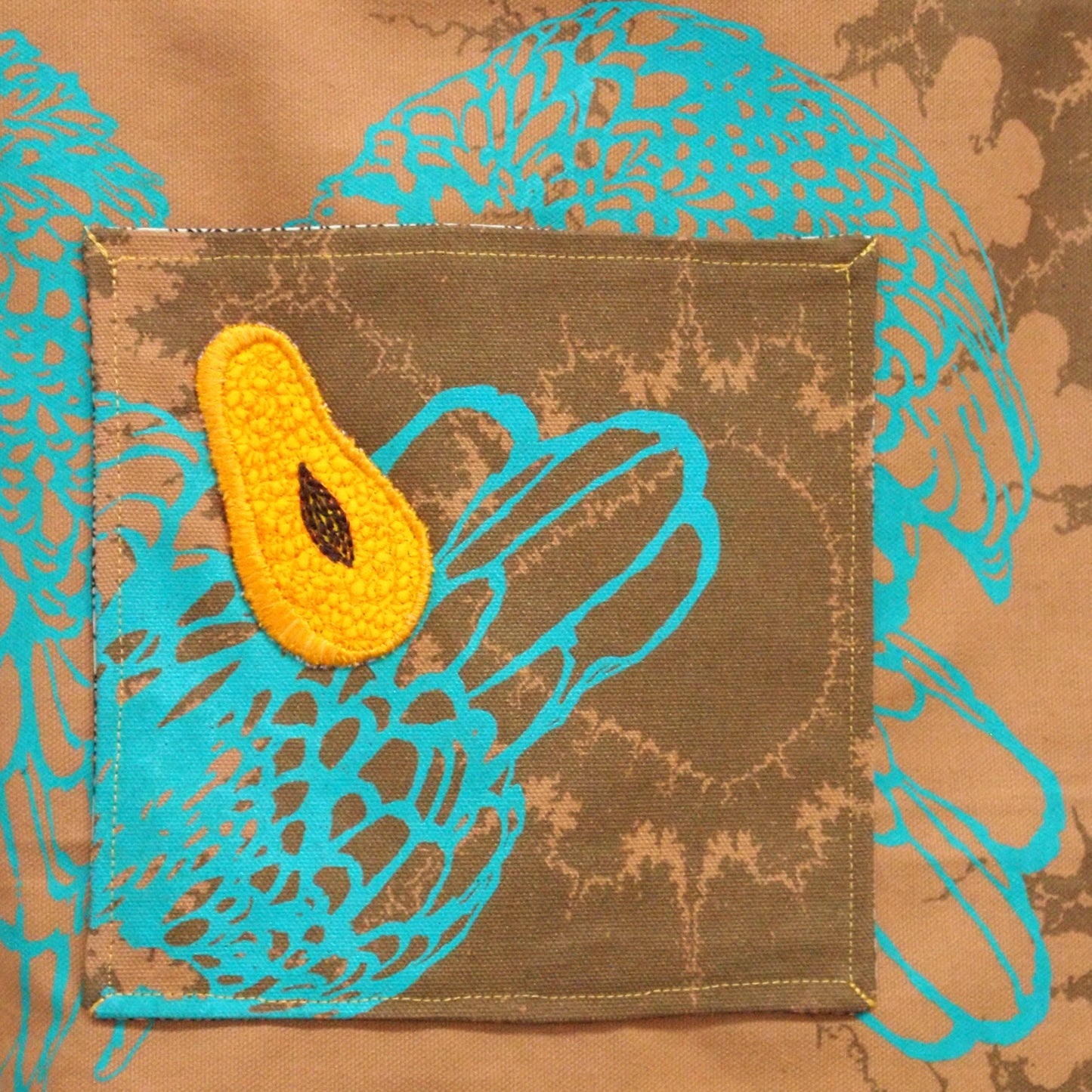Tote with Fruit or Veggie Patch