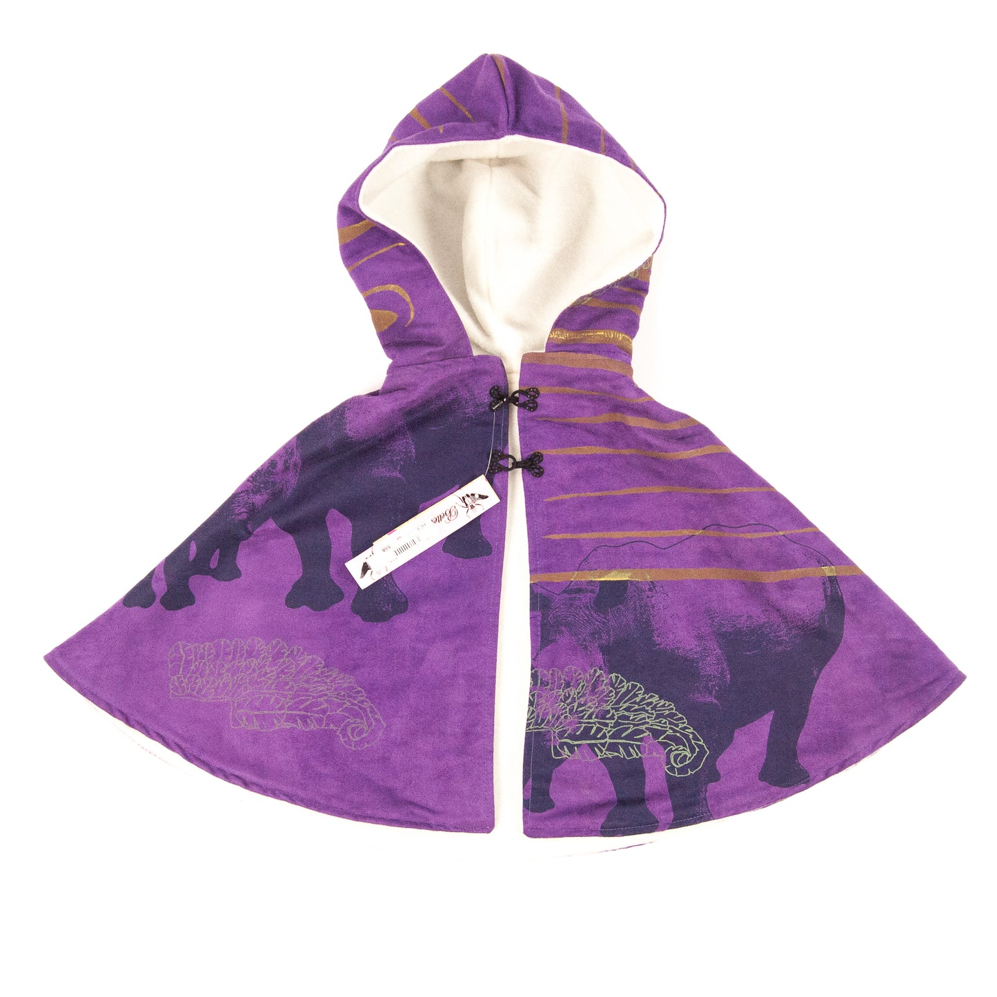 Kids Hooded Cape // Purple