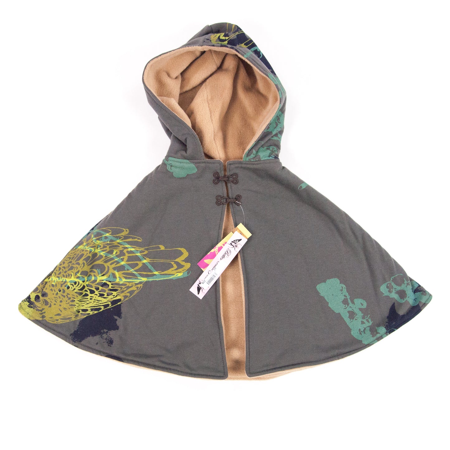Kids Hooded Cape // Grey