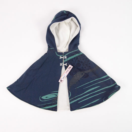 Kids Hooded Cape // Navy Blue