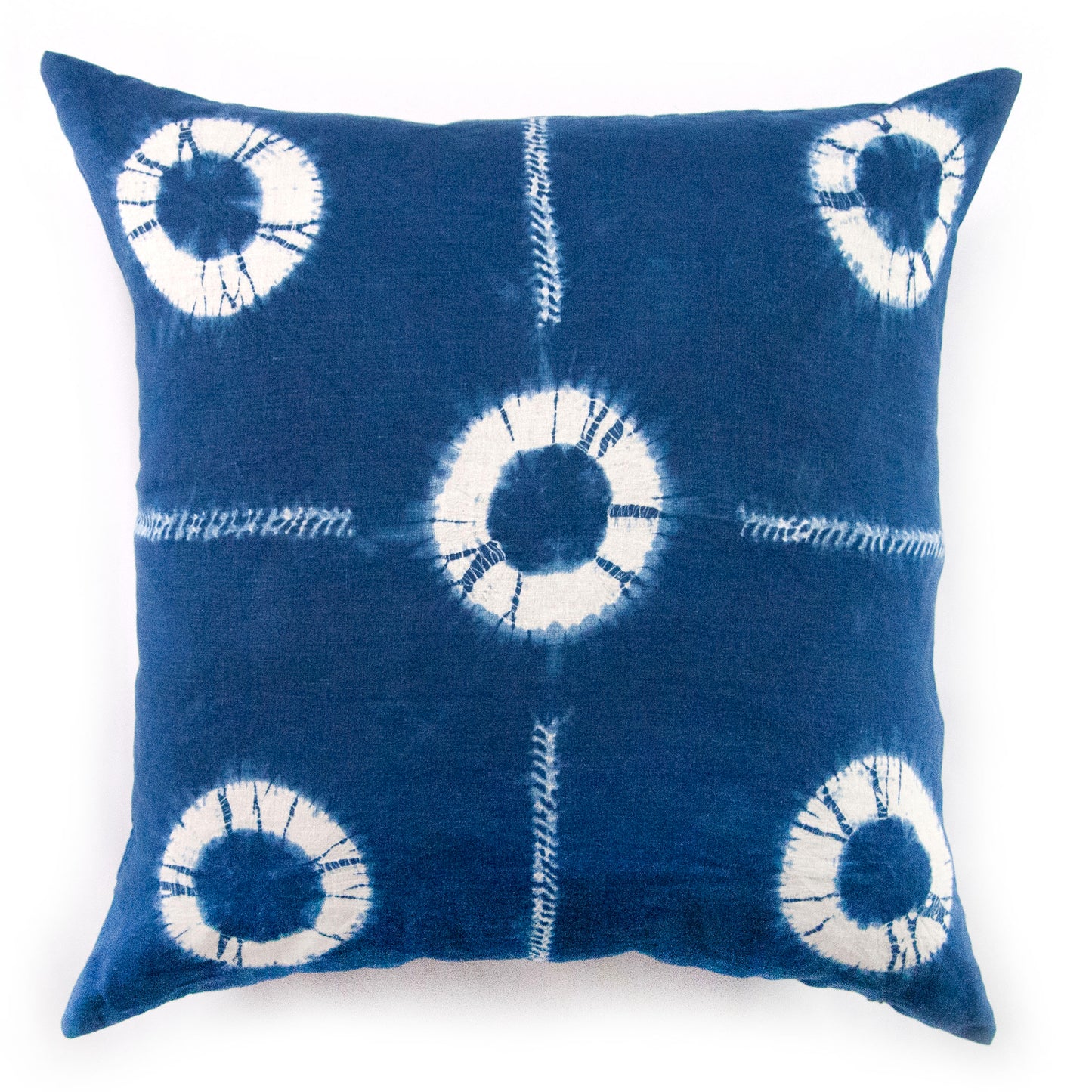 Indigo Dyed Linen Throws Pillow Covers