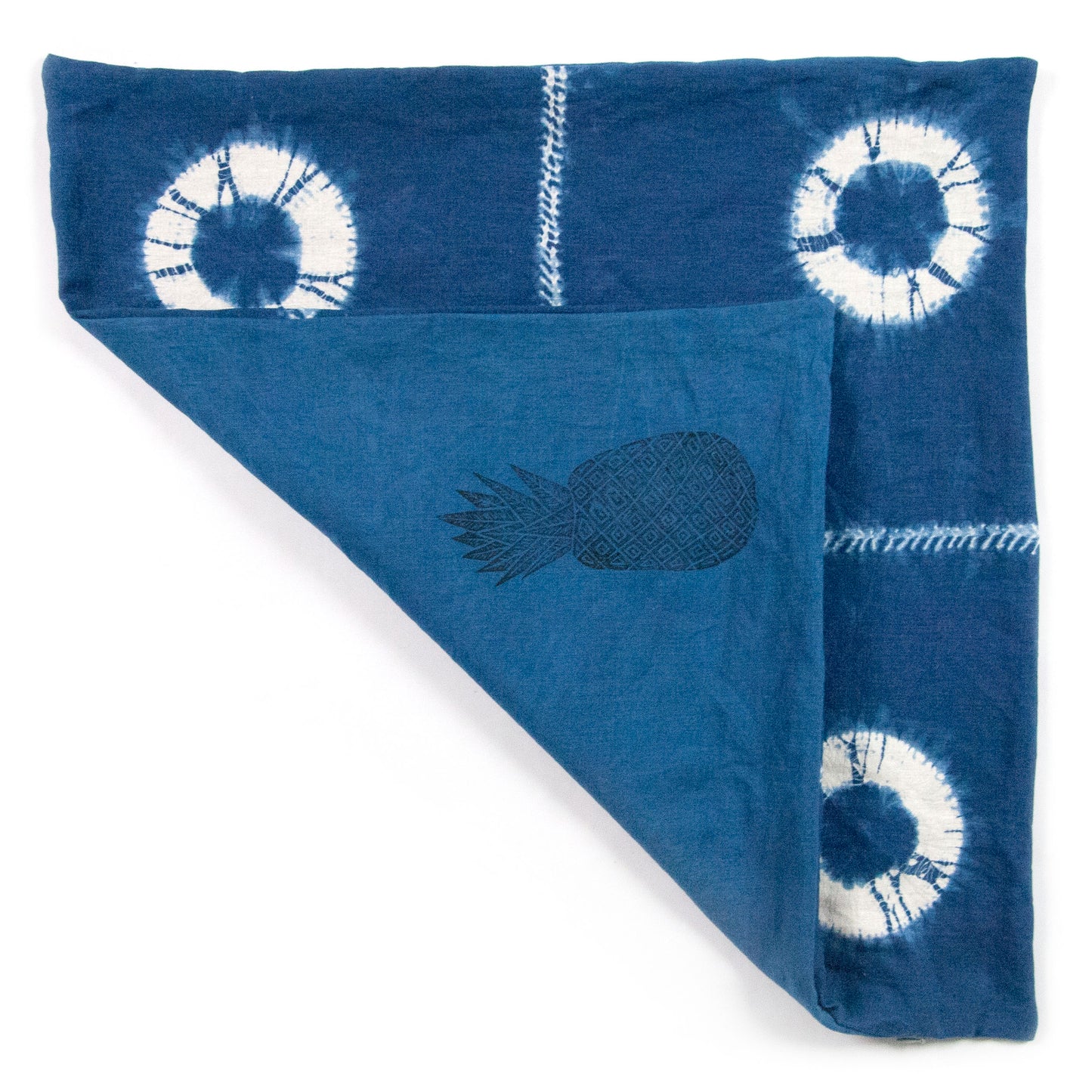 Indigo Dyed Linen Throws Pillow Covers