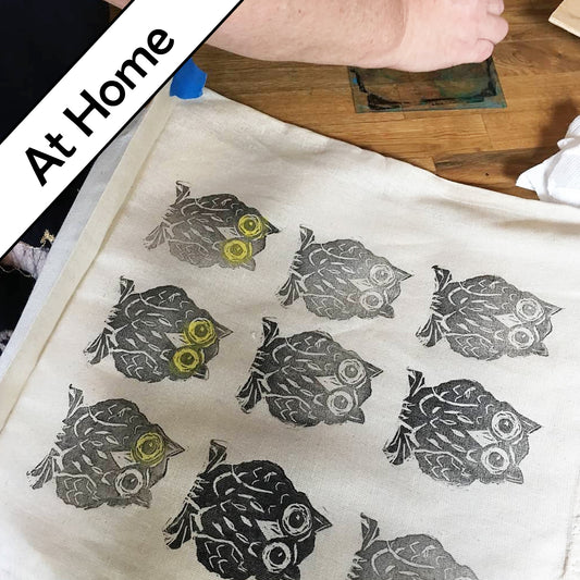 VIRTUAL Intro to Blockprinting on Fabric Workshop
