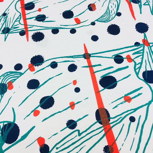 Printed Cream Custom High Neck Cozy Top 3