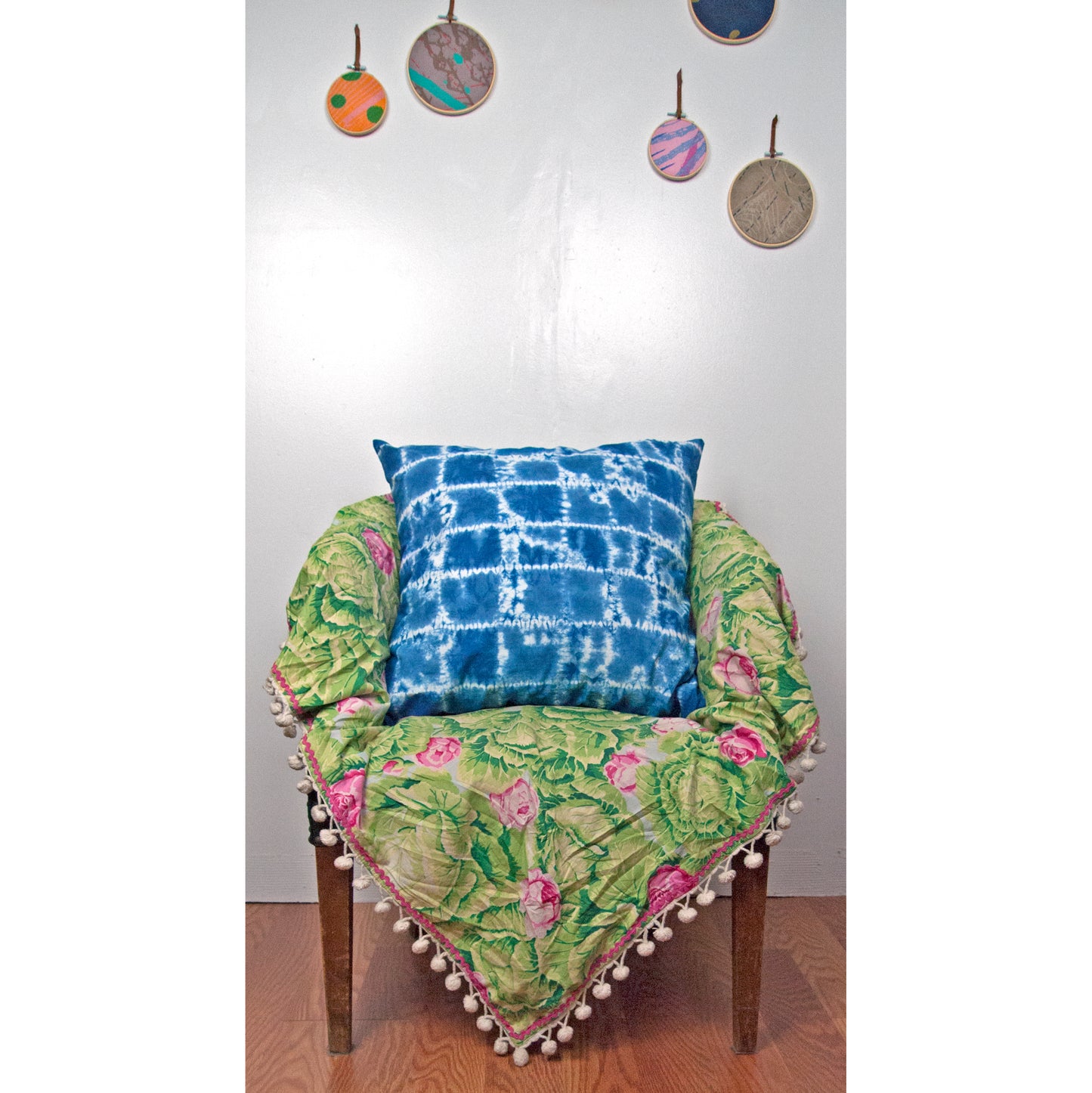 Indigo Dyed Linen Throws Pillow Covers